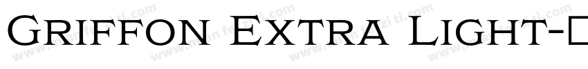 Griffon Extra Light字体转换